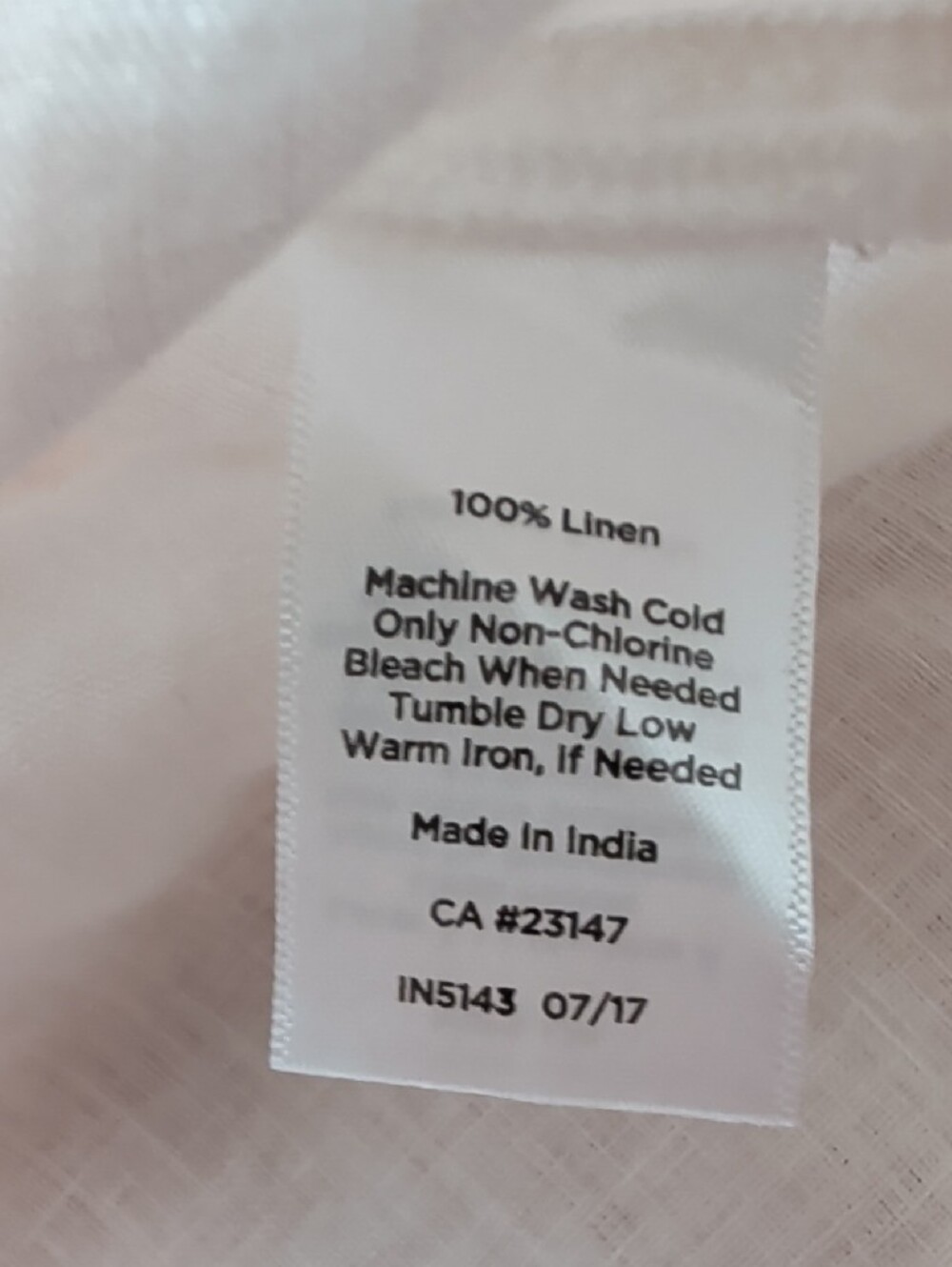 Talbots White Linen Peasant Blouse - Picture 8 of 9